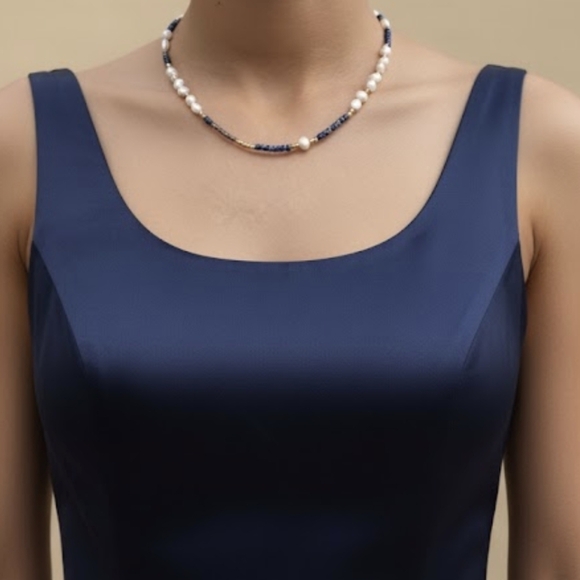 18k GP Pearl Necklace - Picture 5 of 5